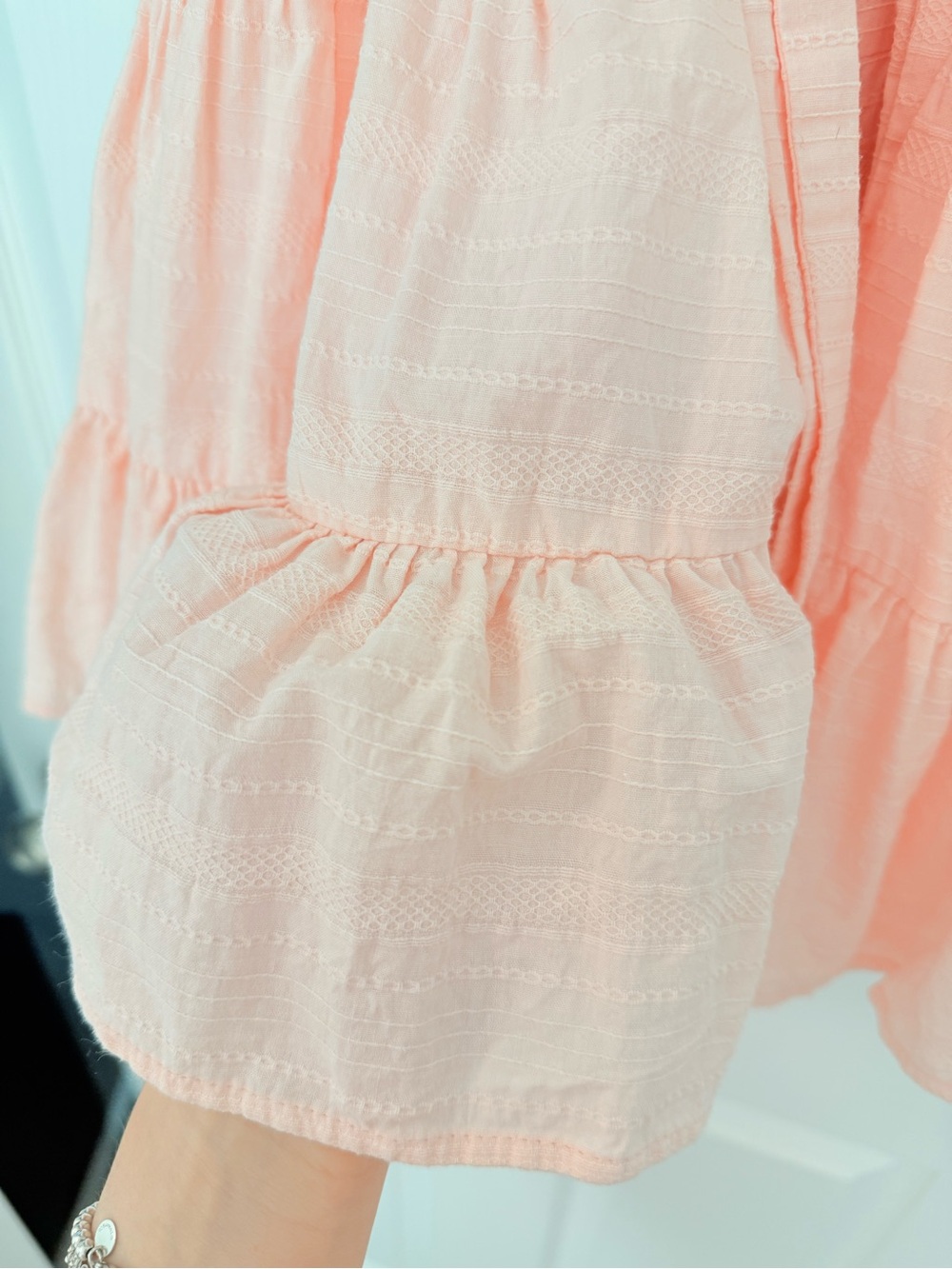 Sugar Thrillz Pink Off-Shoulder Tiered Mini Dress - Picture 5 of 8